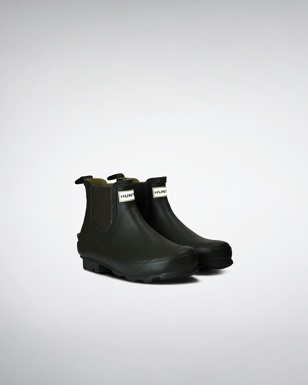 Hunter Mujer Norris - Botas Chelsea Verde Oscuro Oliva - 709-JTOPBV